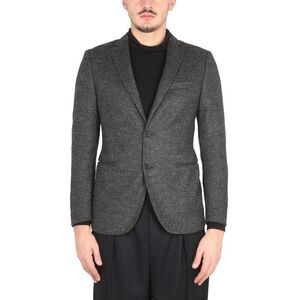 TONELLO Men's Single-Breasted Blazer Men GREY Outerwear
